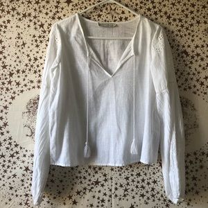 Abercrombie white blouse